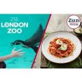 ZSL London Zoo Entry and Three Course Meal for Two at Zizzi